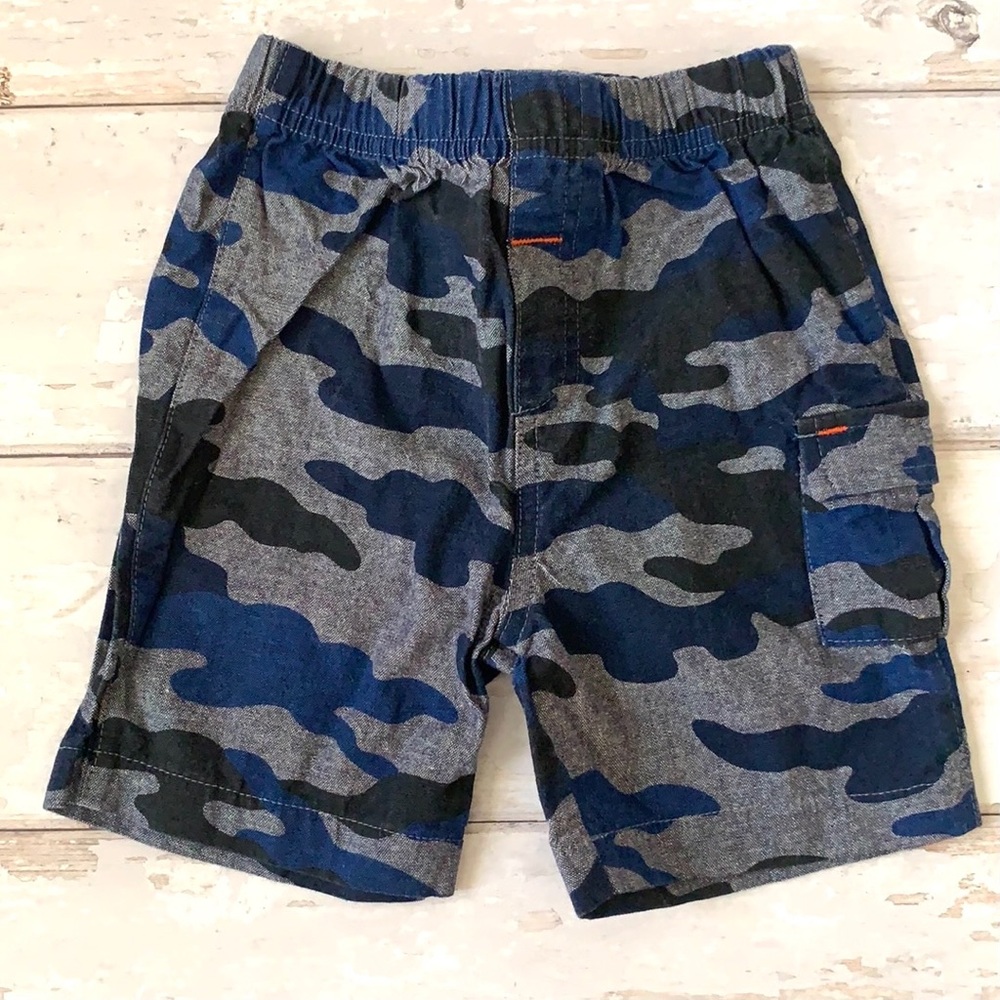 Baby Boy 12m Camo Blue Shorts Koala Baby Boutique Cargo Pants Kids